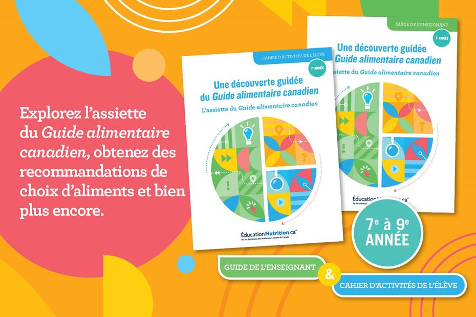 L’assiette du Guide alimentaire canadien – 7e à 9e année